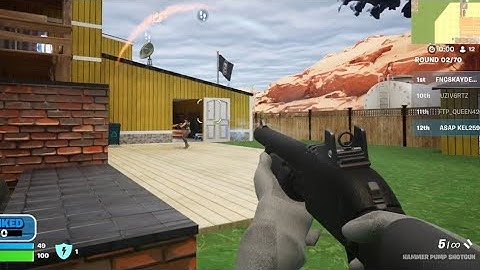 Fortnite - Nuketown Gun Game Gameplay ( First Person )