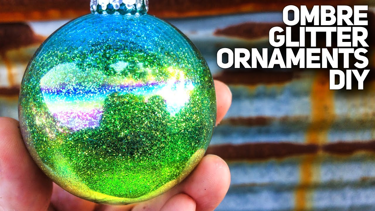 How to make glitter Christmas ornaments