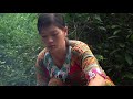 Survival Skills - Primitive Girl Catch Fish And Cooking Fish Meet Forest People