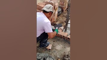 Technique making brick column