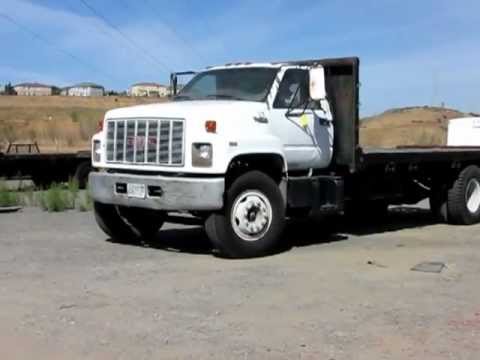 Flatbed Tow Truck >> Lot 104 - 1991 GMC Topkick Flatbed Truck - YouTube Flatbed Tow Truck >> Lot 104 - 1991 GMC Topkick Flatbed Truck - YouTube
