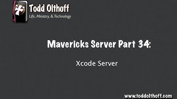 Mavericks Server Part 34: Xcode Server