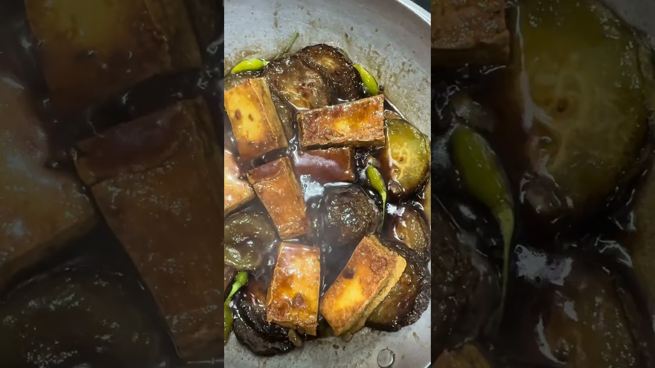 Đậu hủ kho bí & Canh khoai từ