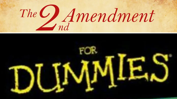 Second Amendment For Dummies
