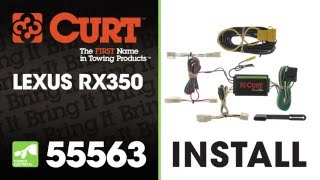 Trailer Wiring Install: CURT 55563 on a Lexus RX350