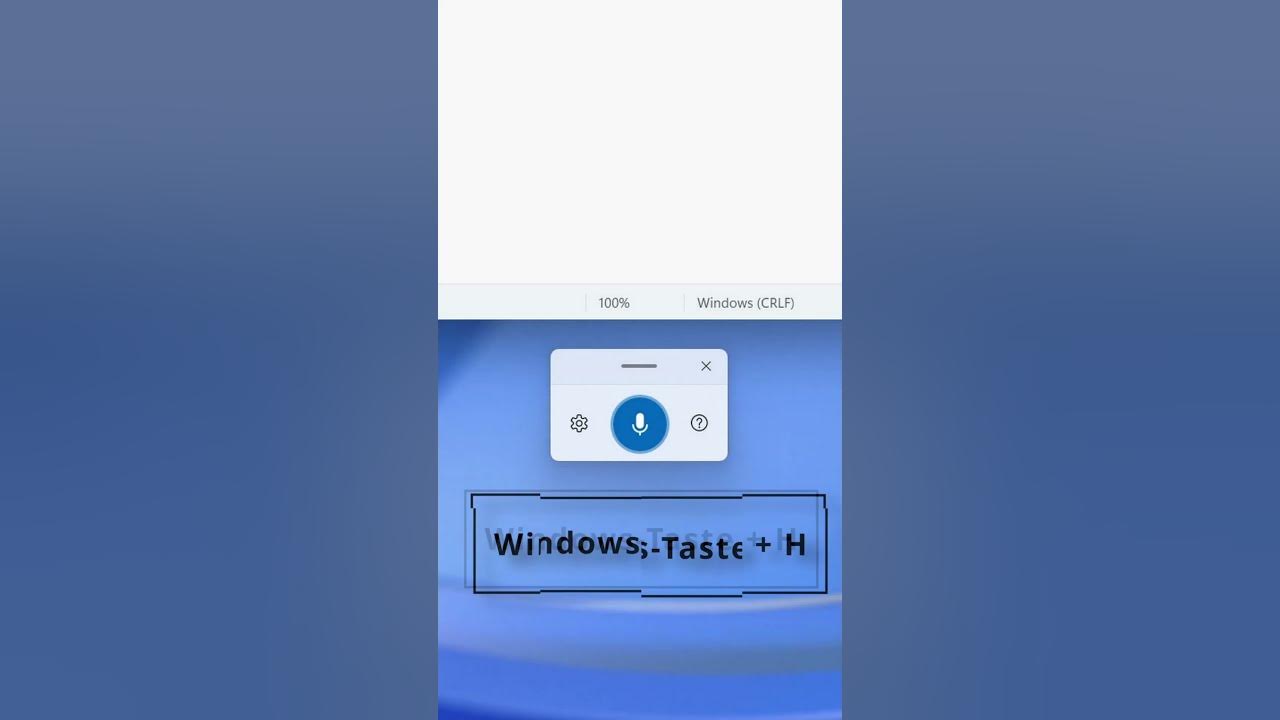 Einen Text per Sprache eingeben mit der Windows Spracheingabe YouTube