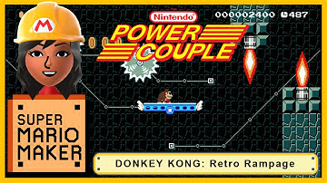 Donkey Kong: Minecart Madness - Super Mario Maker Level Showcase  - The Nintendo Power Couple