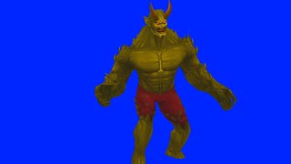 Green Goblin Ultimate dancing blue screen