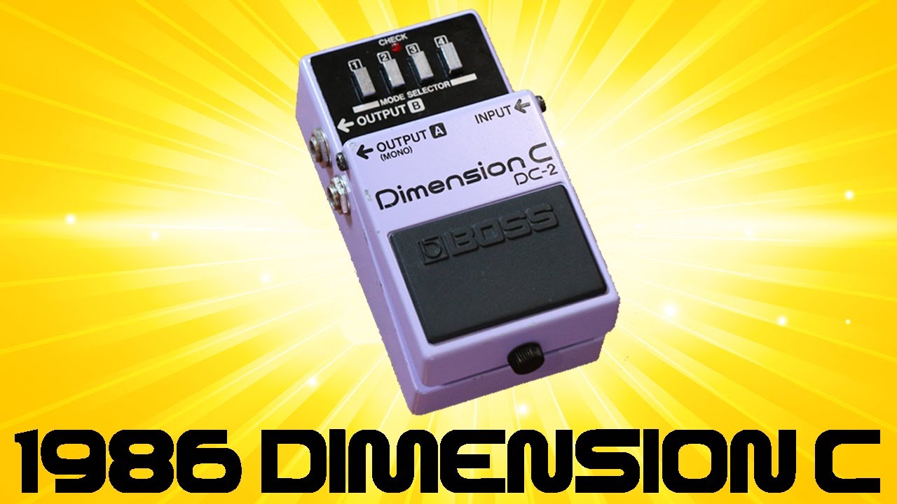 Swipe anmodning Under ~ 1986 Boss DC-2 Dimension C...The Most Inspiring Modulation Ever?!? - YouTube