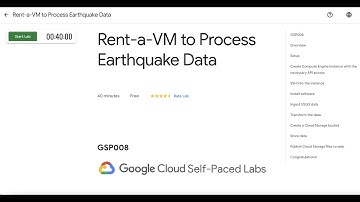 Rent-a-VM to Process Earthquake Data || GSP008 || Qwiklabs