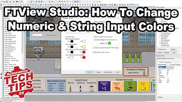How To Change Color & Style Settings For FactoryTalk View Studio Numeric & String Inputs