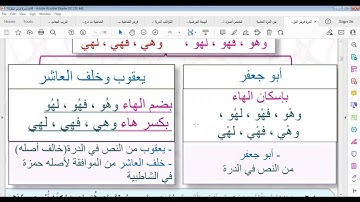 شرح فرش سورة البقرة من الدرة  من 1 -  7