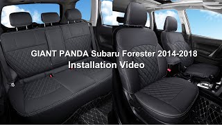 How to install GIANT PANDA Subaru Forester 20142018 Custom Seat Covers
