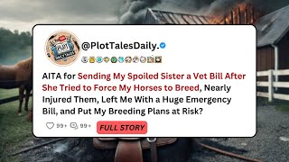 AITA for Sending My Spoiled Sister a Vet Bill After She Tried to Force My Horses to.. | Reddit Story