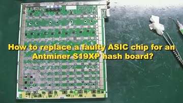 How to use the heating platform to replace the Antminer S19XP hash board ASIC chip?
