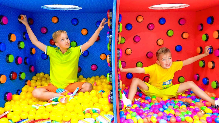 1000 Mystery Buttons and more funny challenges wit...