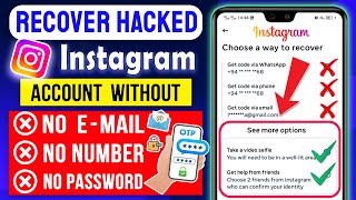 How to Recover Hacked Instagram Account without Email and Phone Number Password ✅ New By @AppFixi