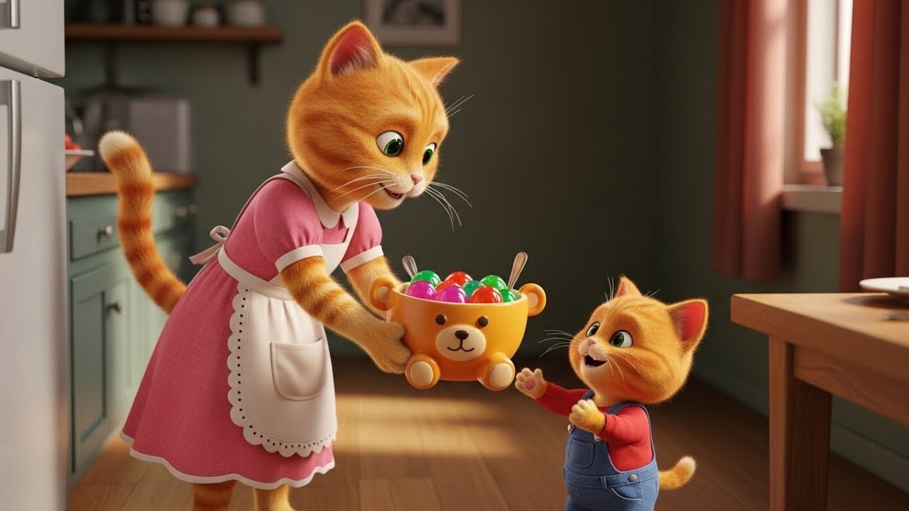 🍬🐱 A Mother’s Sweet Surprise | The Cutest Cat Family Moment Ever 💖✨