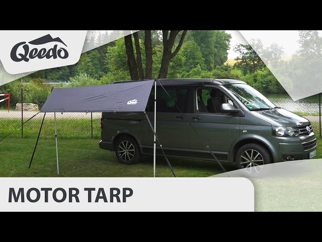 qeedo Motor Tarp Bus (2018) Sonnensegel - Aufbau und