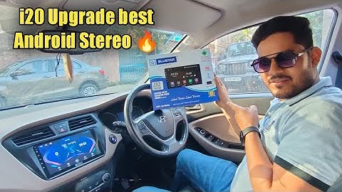 i20 got installed android stereo || 9inch stereo blustar || latest 2023 android stereo fully loded