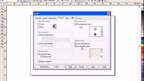 CorelDRAW Tutorial - How to Display Calibration and Color Separation Row