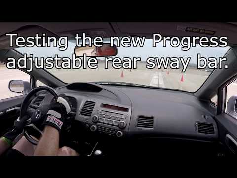 2010 Honda Civic Si - Testing Progress Sway Bar at Autocross