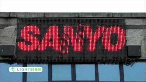 LED Video wall mesh P40 screen