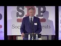 SDP Leader William Clouston 2019 Conference at Leeds