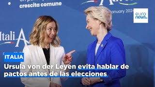 Ursula von der Leyen evita hablar de pactos antes de las elecciones