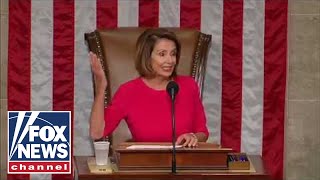 Nancy Pelosi addresses the opening of the 116th Congress