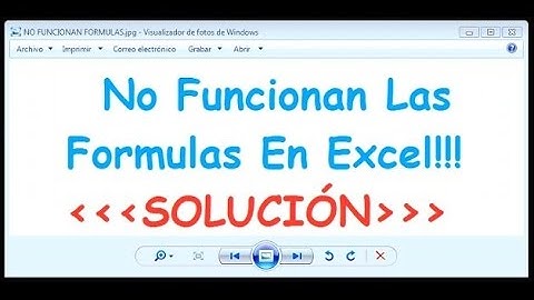 Excel - Formula no funciona  -------------- Excel - Formula not working