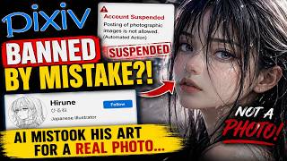 PIXIV BANS ARTIST BY MISTAKE?! AI Flags Hyper-Realistic Drawings as “REAL PHOTOS”
