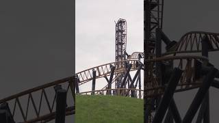 Last look at Oakwood’s abandoned Speed rollercoaster 🎢 #abandoned #urbex #themepark #rollercoaster