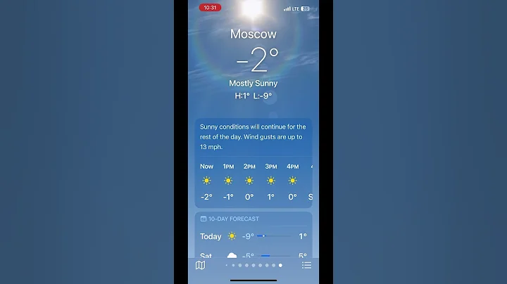 Mostly sunny With cold weather but no frost IOS 17