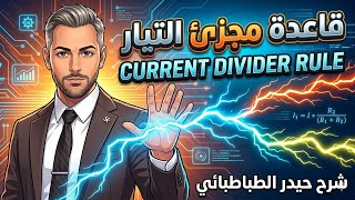 شرح مبسط واشتقاق ومثال مقسم التيار current divider rule