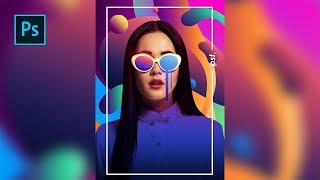 How to Create a Colorful Photo Editing / Magazine Cover Design - Photoshop Tutorials screenshot 5