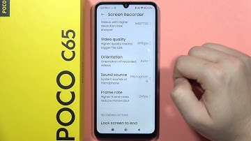 POCO C65: Record Microphone Sound while Screen Recording #pocophone