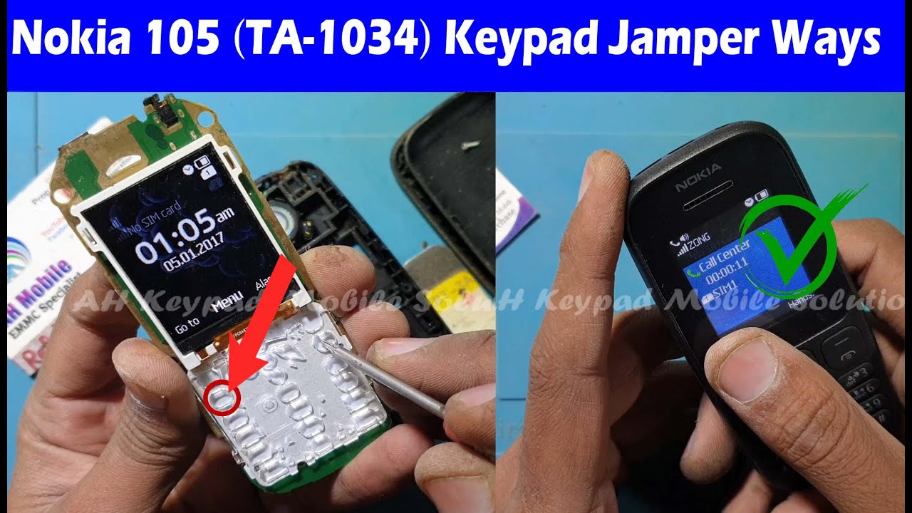 nokia-105-ta-1034-all-keypad-not-working-youtube
