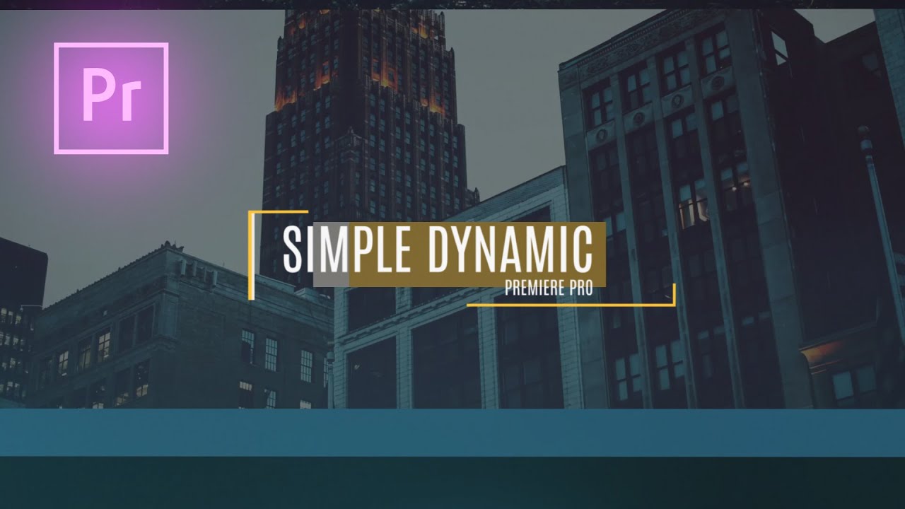 FREE Premiere Pro Template Simple Dynamic Slideshow YouTube