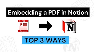 How to Embed A PDF Within Notion 📁  Top 3 Ways