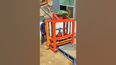 #QTJ4-40 small manual cement concrete hollow block making machine for 400- 150mm blocks #machine