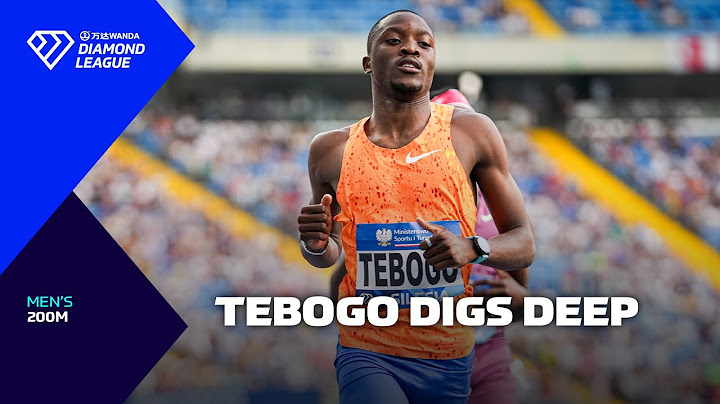Letsile Tebogo digs deep to win Silesia 200m - Wanda Diamond League 2024