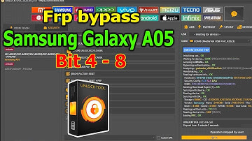 FRP Bypass Google Account Lock Samsung Galaxy A05 android 14 with UnlockTool