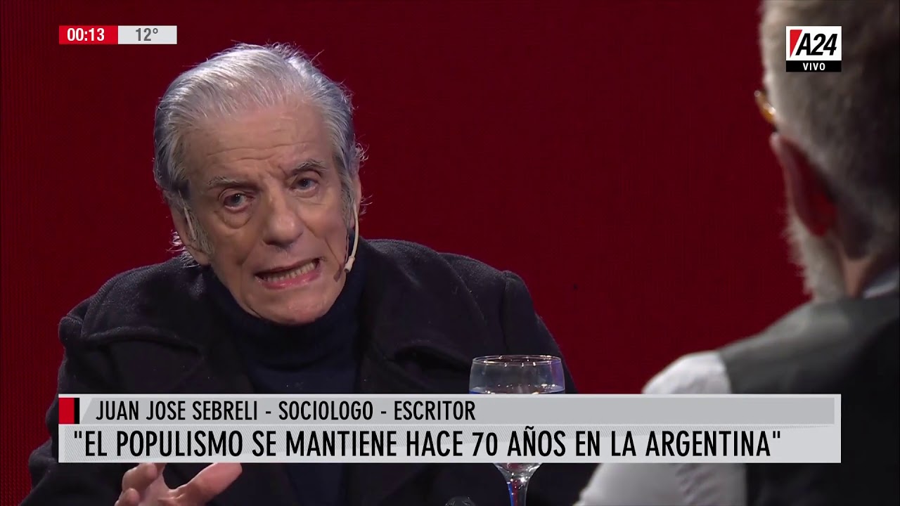 Juan José Sebreli con Luis Novaresio - 29/07/2019