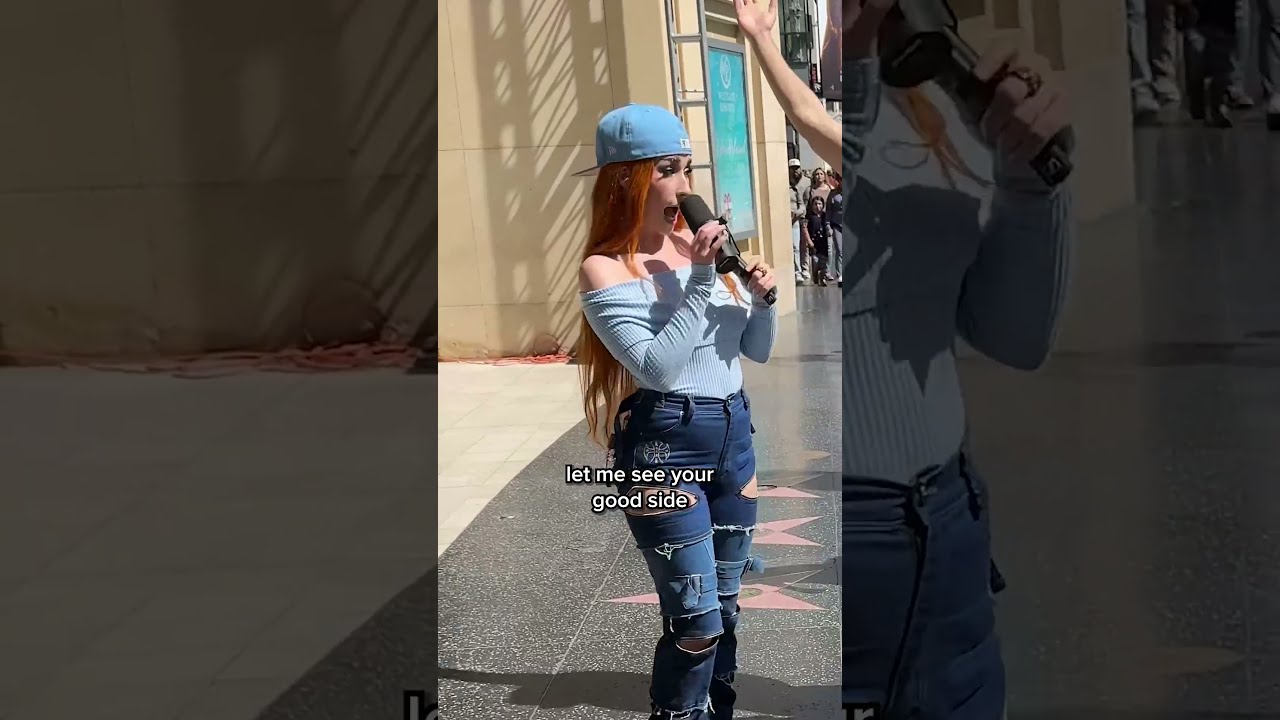 song: "good side" by Crash Adams🔥 Discovering Rappers in Public🤯 @bludnymph