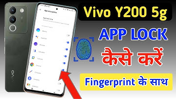 Vivo y200 5g fingerprint app lock/Vivo y200 app mein fingerprint lock Kaise lagaen/Y200 5G app lock