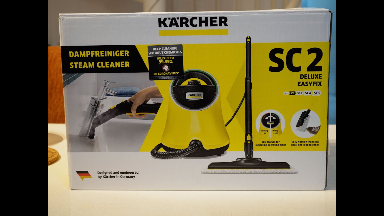 卡赫SC2蒸汽清洁机开箱和试用 Karcher SC2 Steam Cleaner YouTube