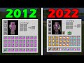 Minecraft pvp in 2012 vs 2022