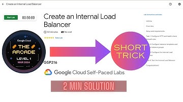 Create an Internal Load Balancer || GSP216 || ARCADE 2024