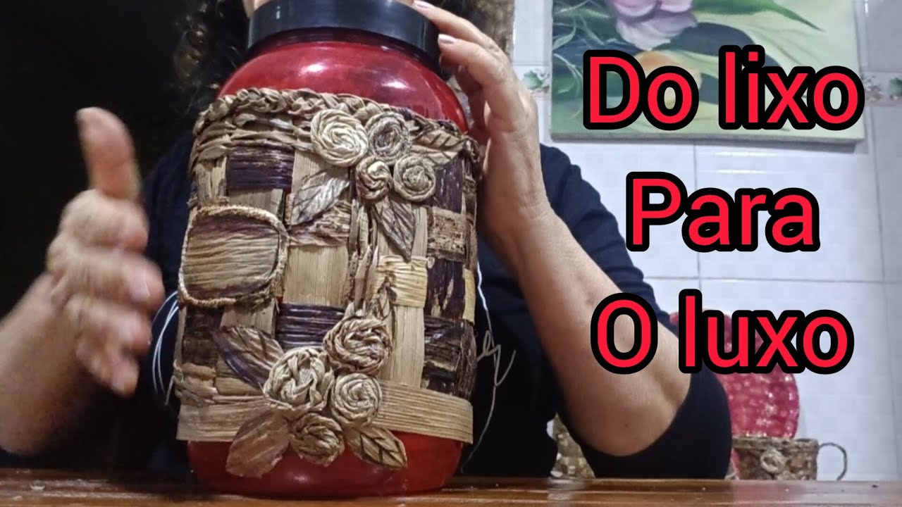 De embalagem vazia a pote incrível/aprenda fazer artesanato sustentável. 